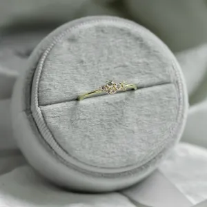 Zlatý cluster prsten s diamanty VENICE Thumbnail