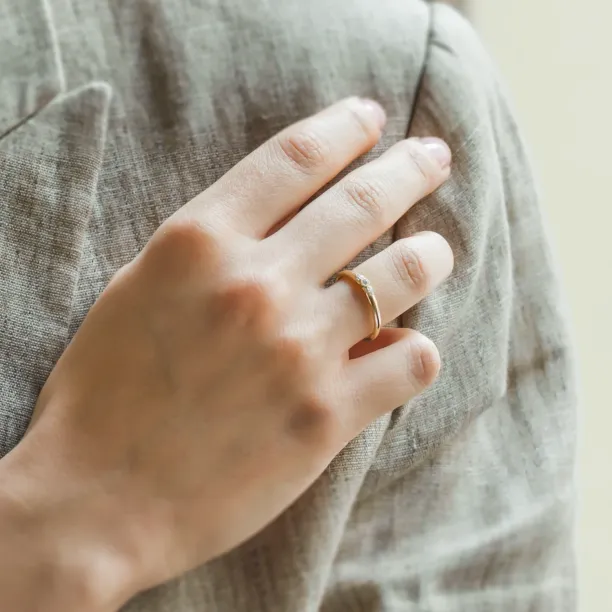 Zlatý zásnubní prsten s diamanty GWEN Image