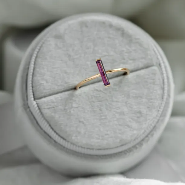 Minimalistický prsten s ametystem NYX Image