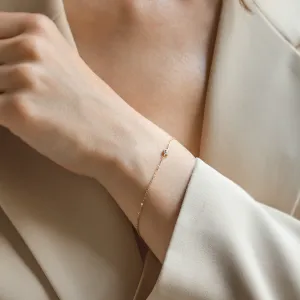 Minimalistický náramek se salt and pepper diamantem TANYA Thumbnail