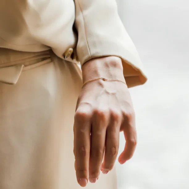 Minimalistický náramek se salt and pepper diamantem TANYA Image