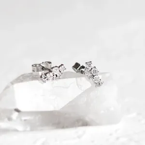 Diamantové cluster náušnice ELIN Thumbnail