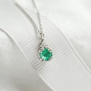 Emerald and diamond jewellery set ELANNA Thumbnail
