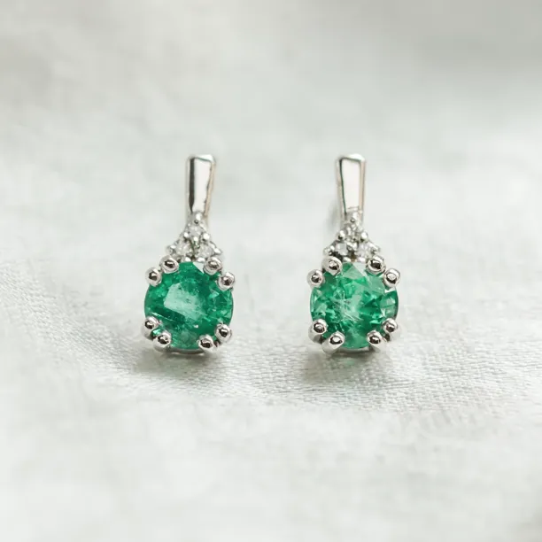 Emerald and diamond jewellery set ELANNA Image