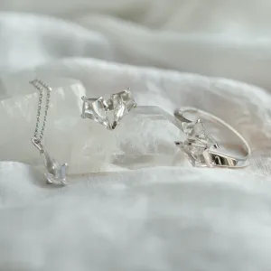 Gold kite moissanite earrings DANE Thumbnail