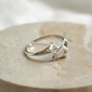 Massive double ring with kite moissanites DONNIE Thumbnail