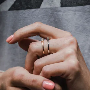 Zásnubní prsten s baguette laboratorním diamantem CASHIA Thumbnail