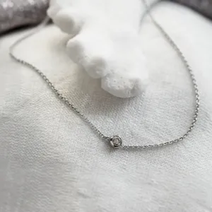 Zlatý minimalistický náramek s laboratorním diamantem ICY Thumbnail