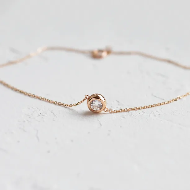 Zlatý náramek s laboratorním diamantem LAKA Image