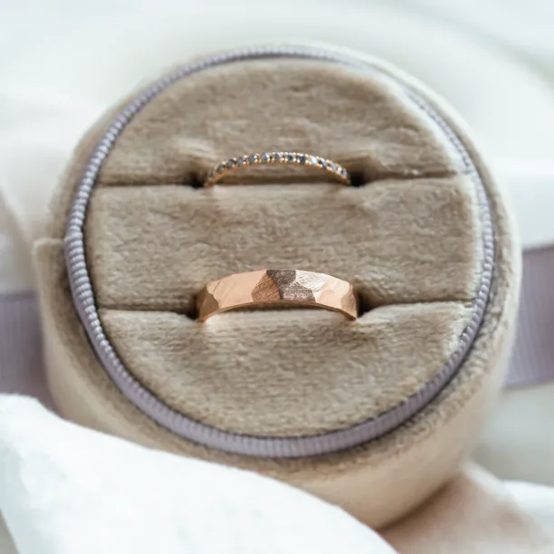 Kombinované netradiční snubní prsteny ALEX Image