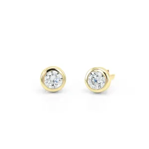 Minimalist earrings with lab-grown diamonds LOFT Thumbnail