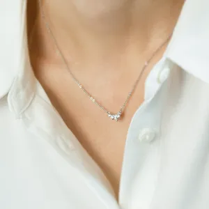 Zlatý cluster náhrdelník s lab-grown diamanty JESSICA Thumbnail