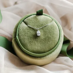 Zlatý přívěsek s oválným laboratorním diamantem VIV Thumbnail