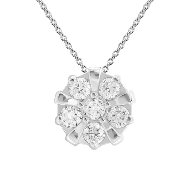 Zlatý přívěsek talisman s laboratorními diamanty ASYL Image