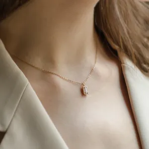 Zlatý náhrdelník s laboratorními diamanty GRACIE