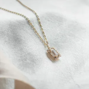 Zlatý náhrdelník s laboratorními diamanty GRACIE Thumbnail