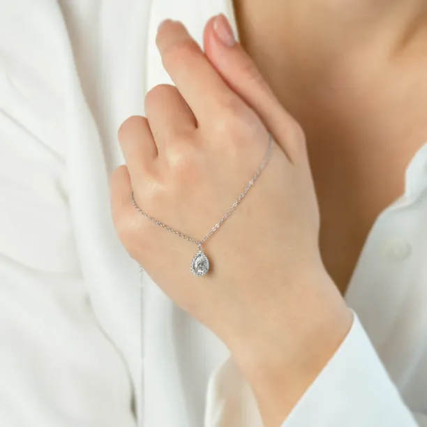 Zlatý halo přívěsek s lab-grown diamanty GLORIA Image