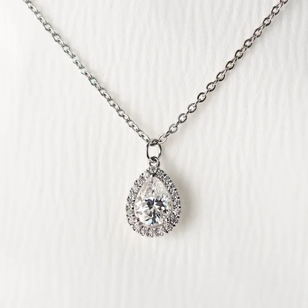 Zlatý halo přívěsek s lab-grown diamanty GLORIA Image