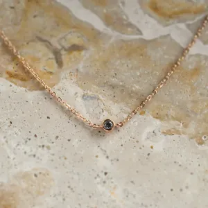 Minimalistický náramek s bezel salt and pepper diamantem SANDY Thumbnail