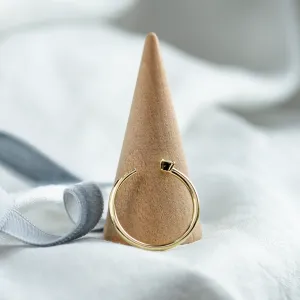 Open ring with diamonds LEIA Thumbnail