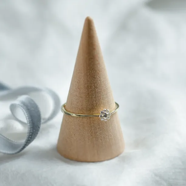 Pave diamond engagement ring CÉLINE Image