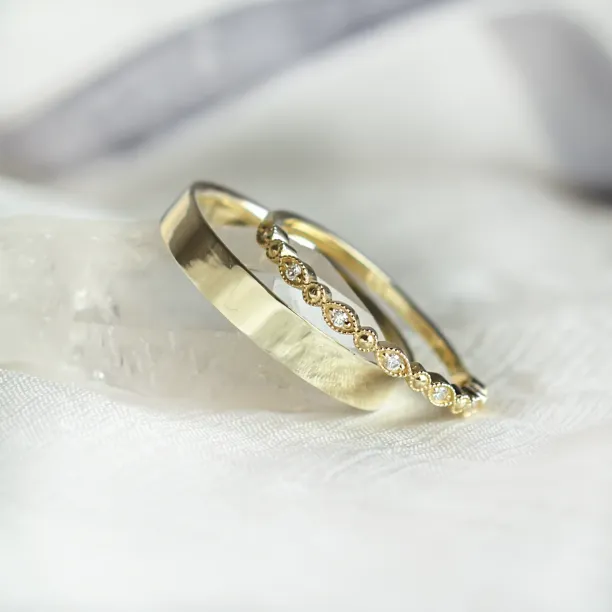 Elegantní snubní prsteny s diamanty HONEY Image