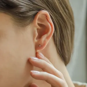 Minimalistické náušnice s diamanty AYA Thumbnail