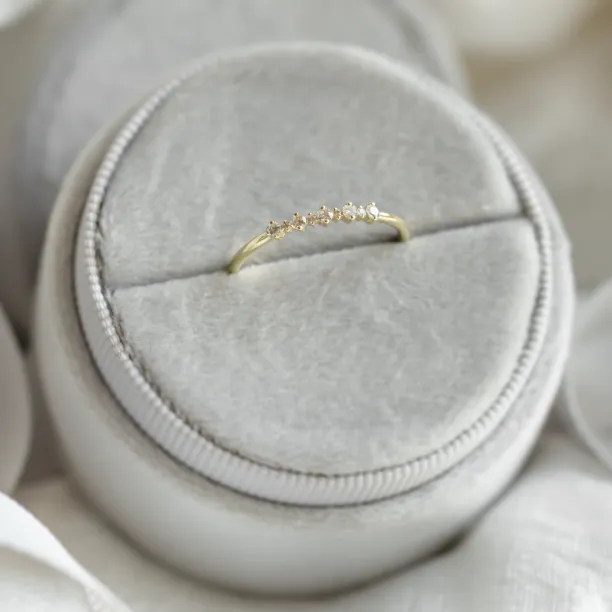 Minimalistický prsten s diamanty DIADEM Image