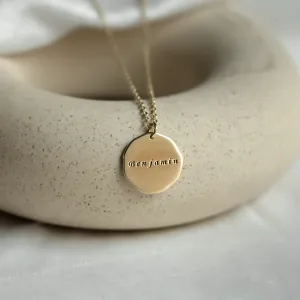 Matte personalized necklace with name TESORO Thumbnail
