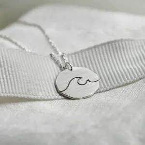 Matný zlatý náhrdelník s vlnou ATLANTIC Thumbnail