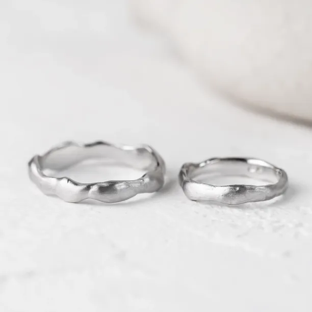 Organic wedding rings HARMONY Image