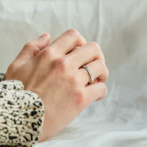 Engraved wedding rings with Roman numerals NADIA