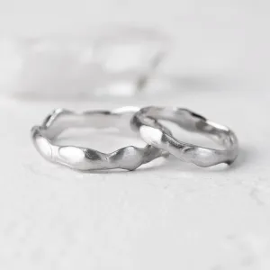 Organic wedding rings HARMONY