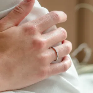 Zlatý prsten s diamanty v half eternity provedení CHRISTINE Thumbnail