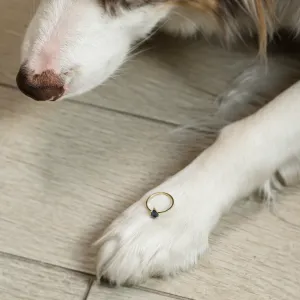 Zlatý prsten s london blue topazem v kite tvaru KINGSTONE Thumbnail