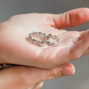 Avantgardní snubní prsteny s organickými prvky NALANI Thumbnail