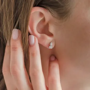 Jewelery set with marquise and baguette moissanites HOLLY Thumbnail