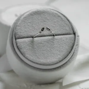 Zlatý otevřený prsten se salt and pepper diamanty ADA Thumbnail