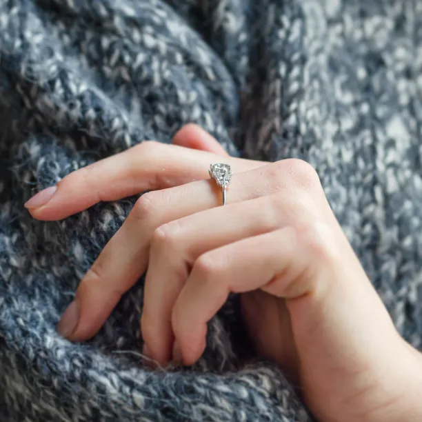 Luxusní atypický prsten s moissanity GINNY Image