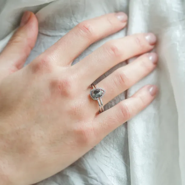 Engagement set of rings with diamonds ASHLEY Image