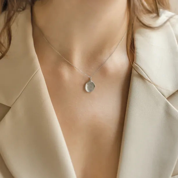 Zlatý náhrdelník s vlastním otiskem prstu PALMER Image