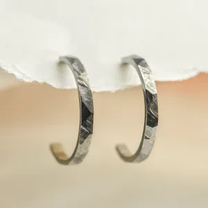 Black hoop earrings LIV 