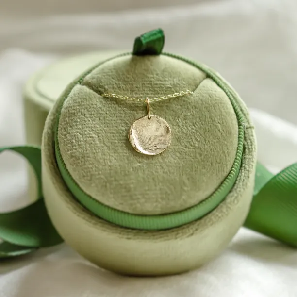 Zlatý náhrdelník s vlastním otiskem prstu PALMER Image