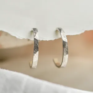 Gold circle earrings ABBY