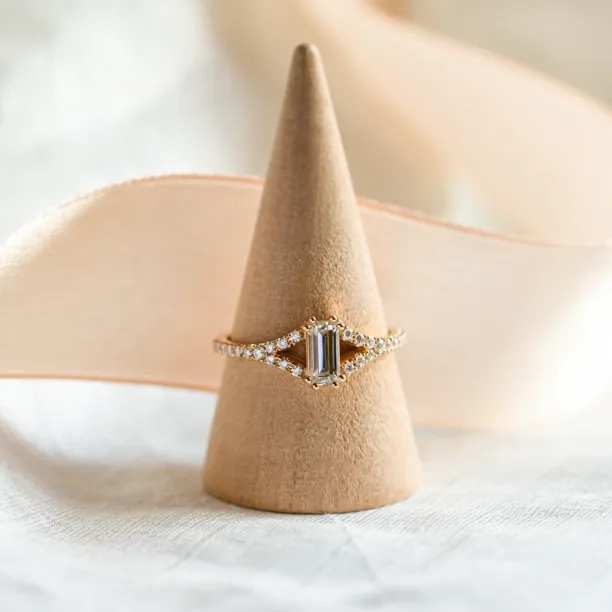 Elegant engagement ring with moissanite BLAIRE Image