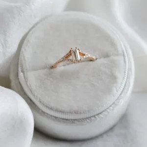 Elegant engagement ring with moissanite BLAIRE Thumbnail