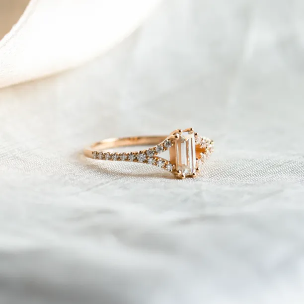 Elegant engagement ring with moissanite BLAIRE Image