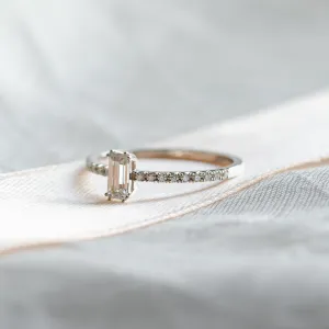 Elegant engagement ring with moissanites TANA Thumbnail