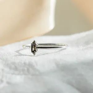 Gold ring with brown diamond KRISTEN Thumbnail