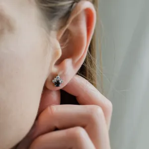 Zlaté náušnice s topazy a diamanty OCEANIA Thumbnail